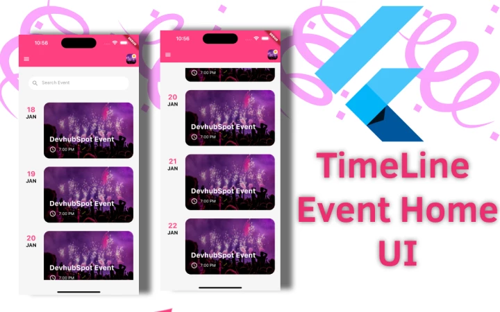 Flutter: Create Timeline Event Home Page UI
