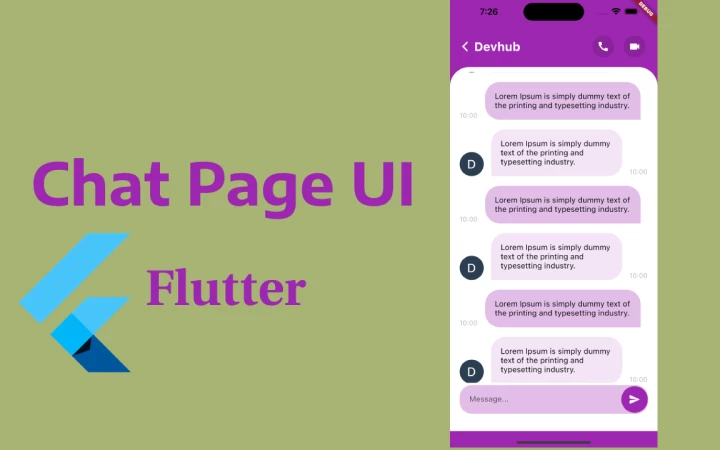 Flutter: Create Chat Page UI (Messaging App)