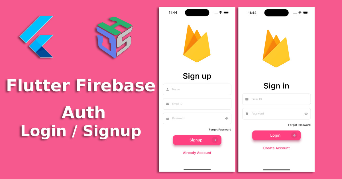 🔴 Flutter Firebase Auth - The Cleanest & Fastest Way - IOS & Android  - Devhubspot
