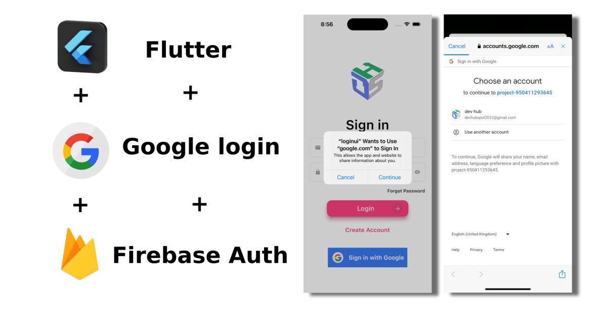 🔴 Flutter google login with firebase authentication - devhubspot